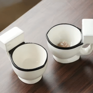 Home tasse en céramique originale en forme de toilettes 300ml
